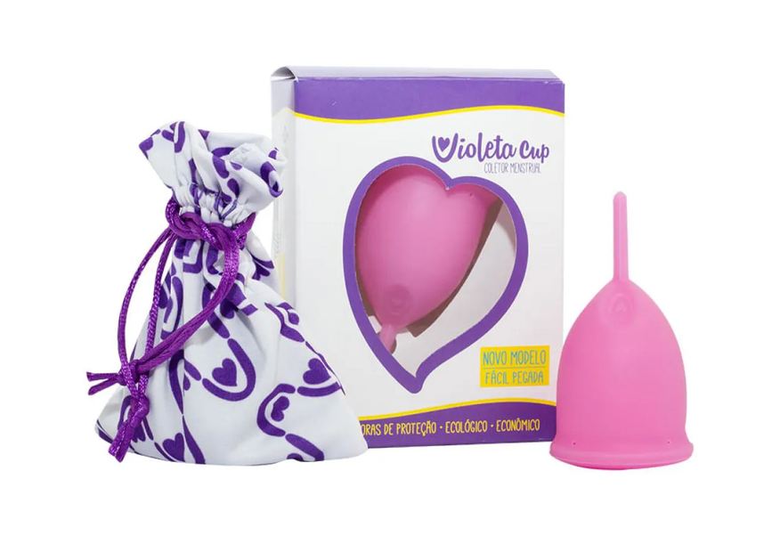 Violeta Cup Coletor Menstrual Tipo B (Mulheres Até 29 Anos e sem Filhos) - Rosa 1 Unidades