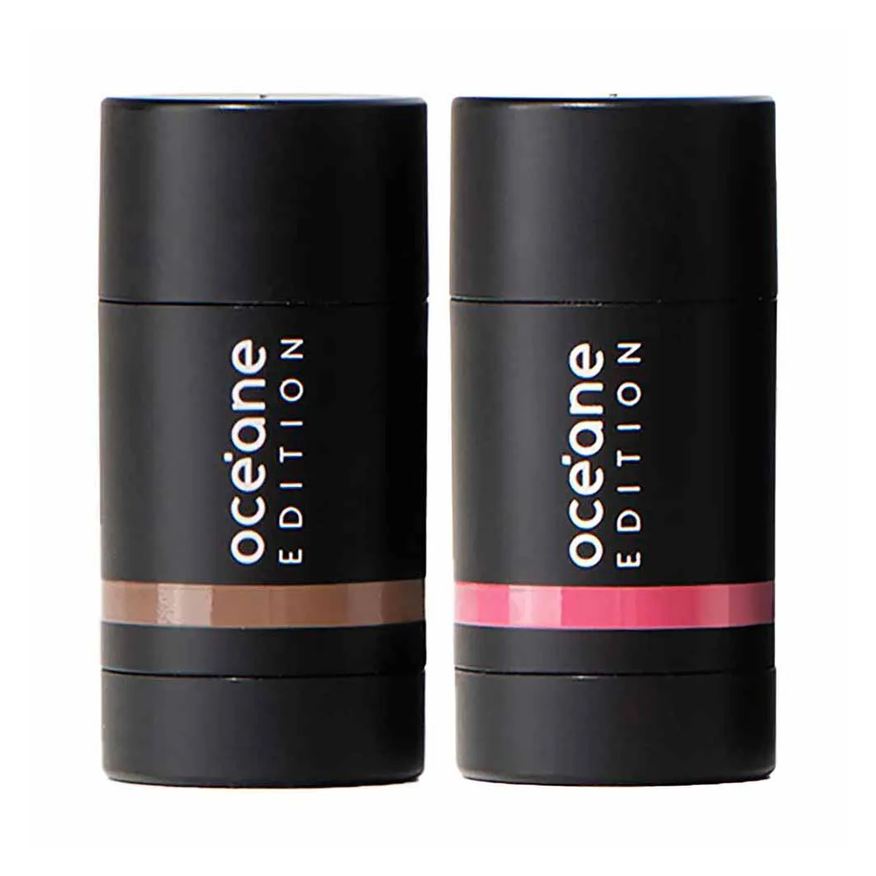 Océane Edition Mini Kit – Contorno Marrom Médio + Blush Pink