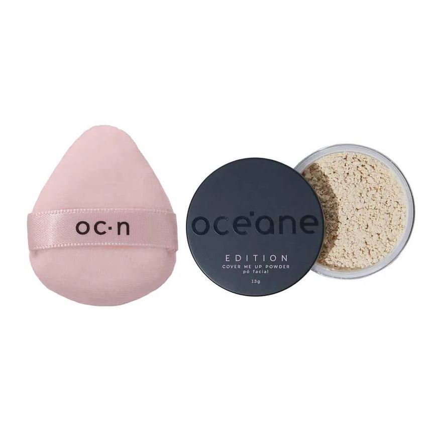 Océane Kit – Esponja + Pó Solto Facial Translúcido