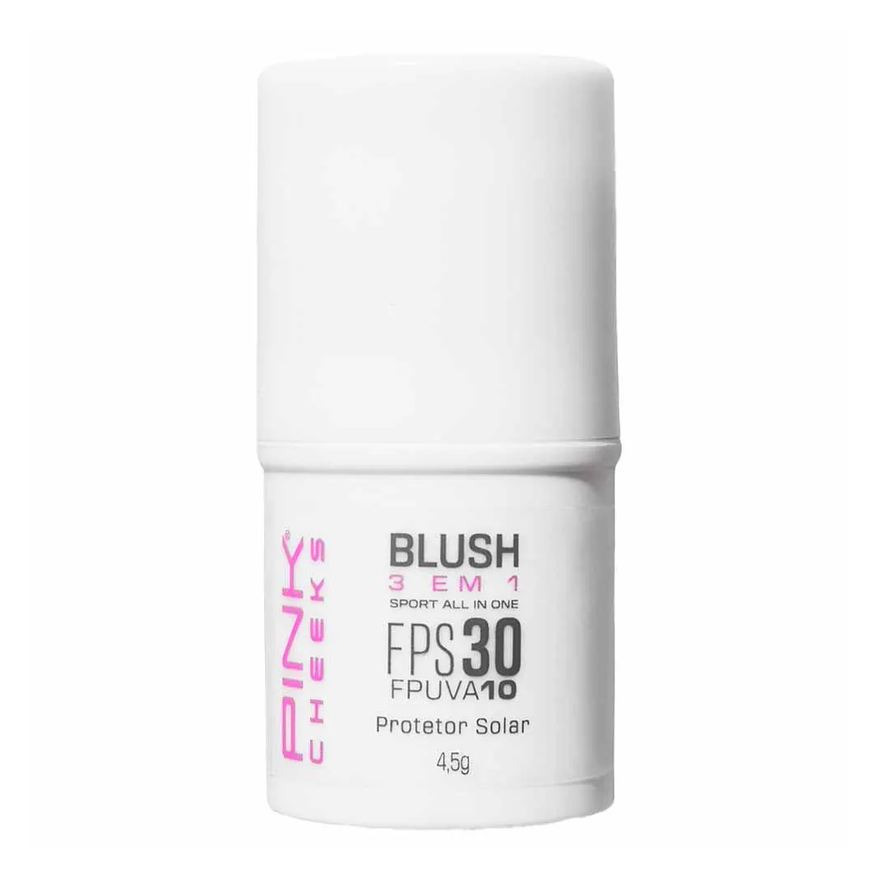 Pink Cheeks Blush Sport em Stick All In One Fps 30 RED Cherry
