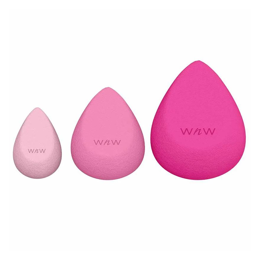 Wet N Wild Power Trio Kit com 3 Esponjas de Maquiagem