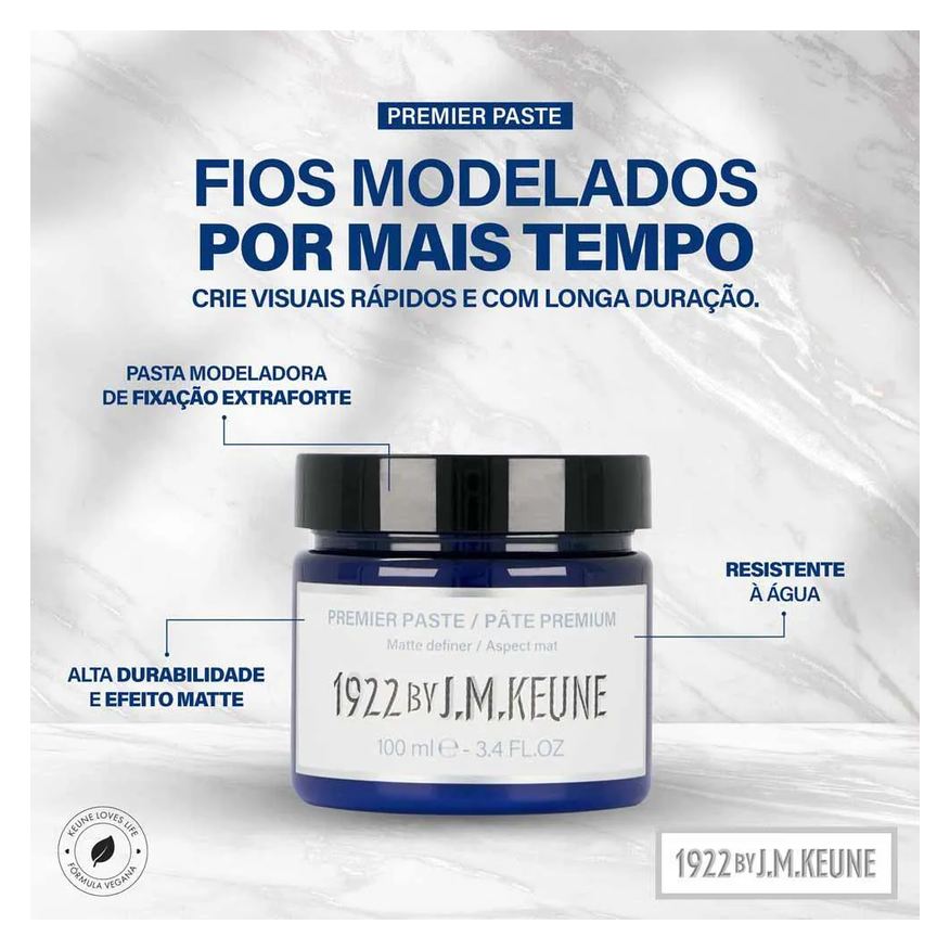 Modeladora Pasta Keune 1922 Premier 100ml