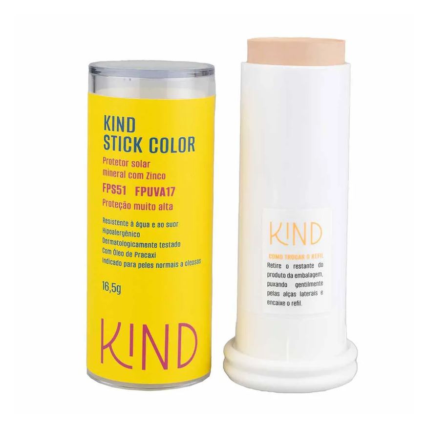 Kind Beauty Proteção Solar Facial Stick Color Fps 51 e Fpuva 17 K20