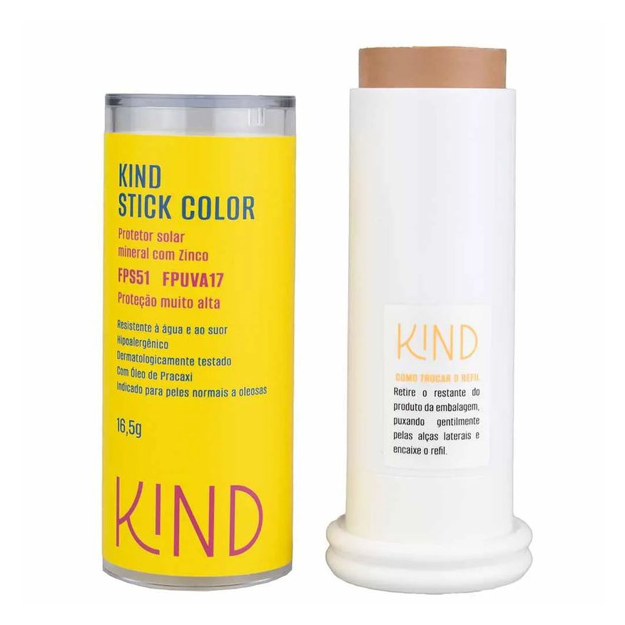 Kind Beauty Proteção Solar Facial Stick Color Fps 51 e Fpuva 17 K80