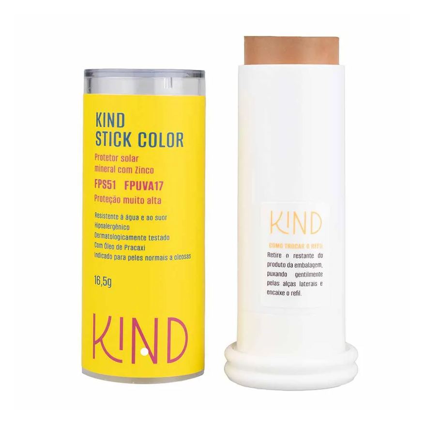Kind Beauty Proteção Solar Facial Stick Color Fps 51 e Fpuva 17 K100