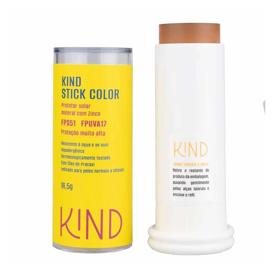 Kind Beauty Proteção Solar Facial Stick Color Fps 51 e Fpuva 17 K120