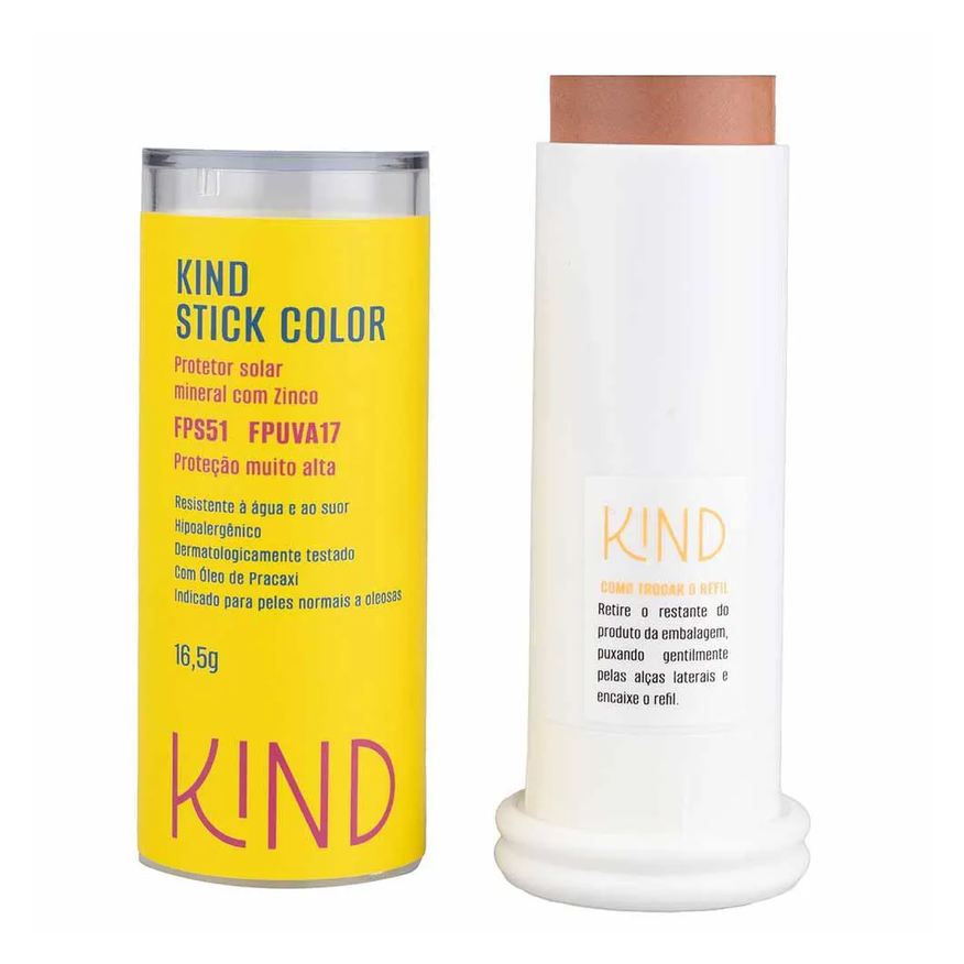 Kind Beauty Proteção Solar Facial Stick Color Fps 51 e Fpuva 17 K150