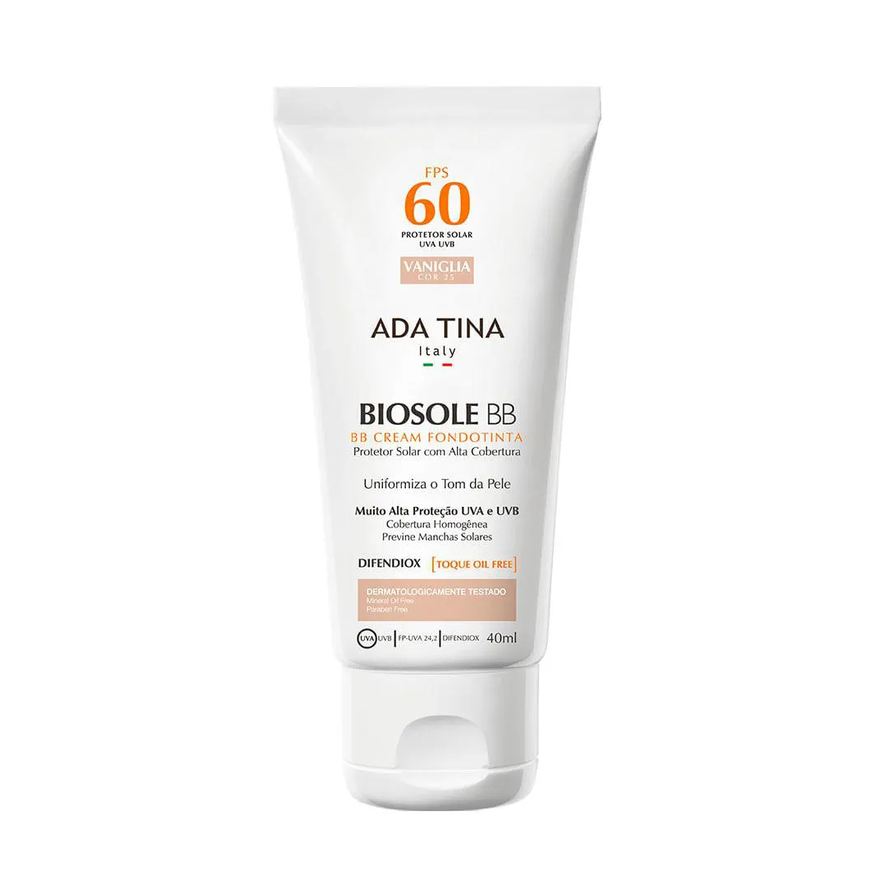 Ada Tina Protetor Solar Bb Cream Fps60 25 Vaniglia