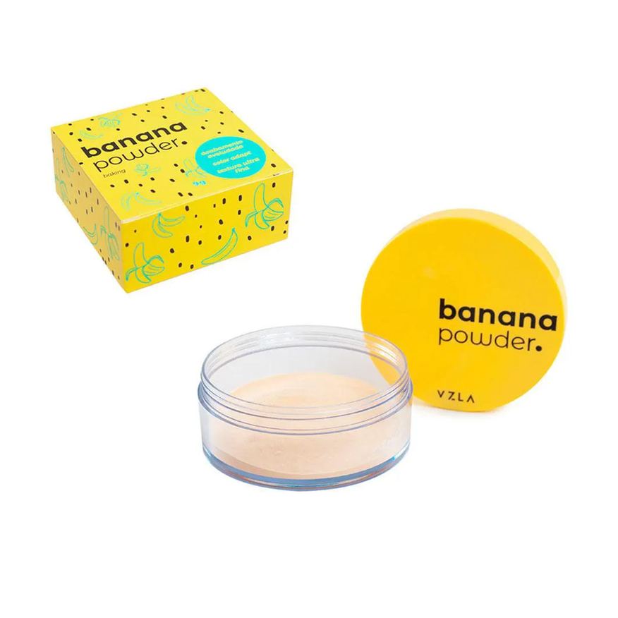 Vizzela Pó Solto Powder Textura Ultra Fina Banana