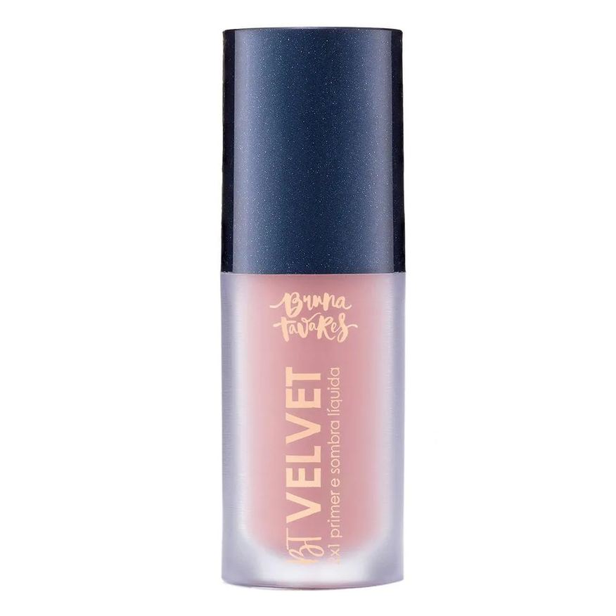 Bruna Tavares Sombra Líquida e Primer 2X1 Bt Velvet Tons Coloridos TEA Rose