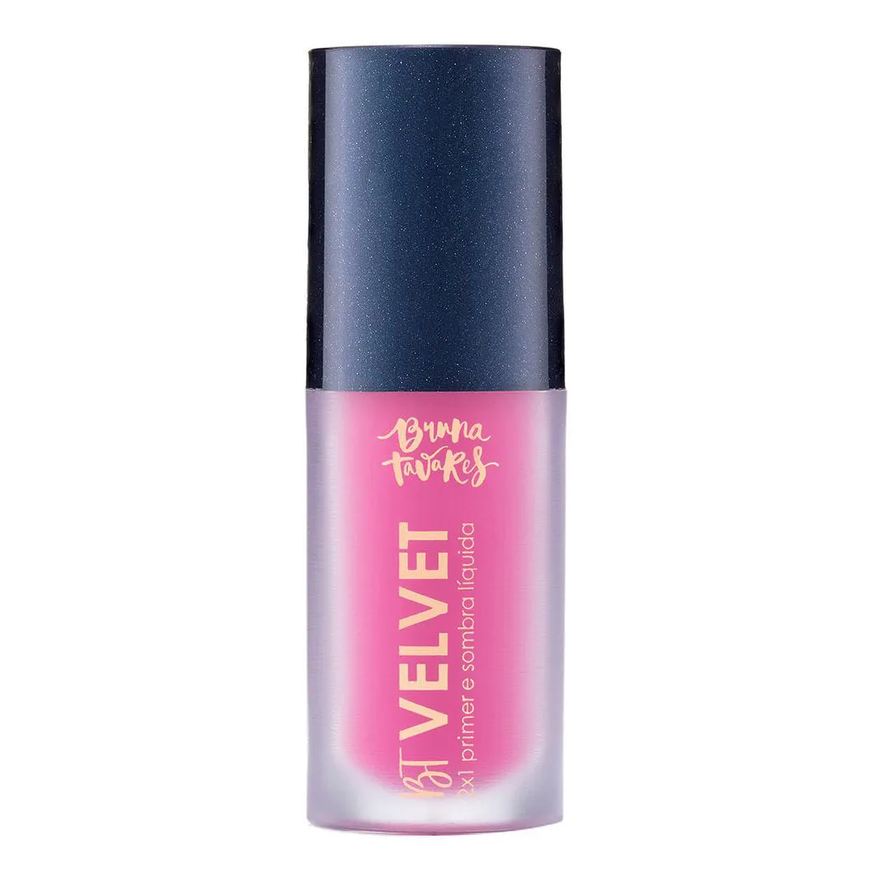 Bruna Tavares Sombra Líquida e Primer 2X1 Bt Velvet Tons Coloridos Pink