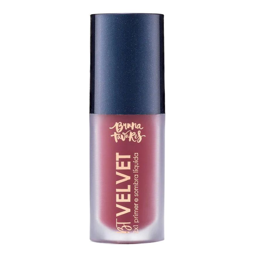 Bruna Tavares Sombra Líquida e Primer 2X1 Bt Velvet Tons Escuros Cherry