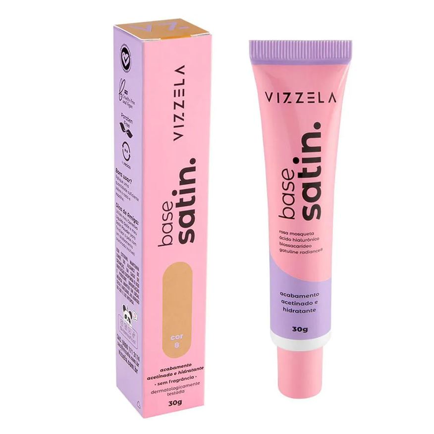 Vizzela Base Líquida Satin 08