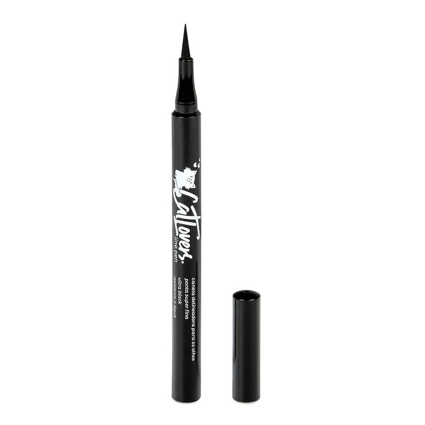 Vizzela Caneta Delineadora Cat Lovers Line Pen Preto