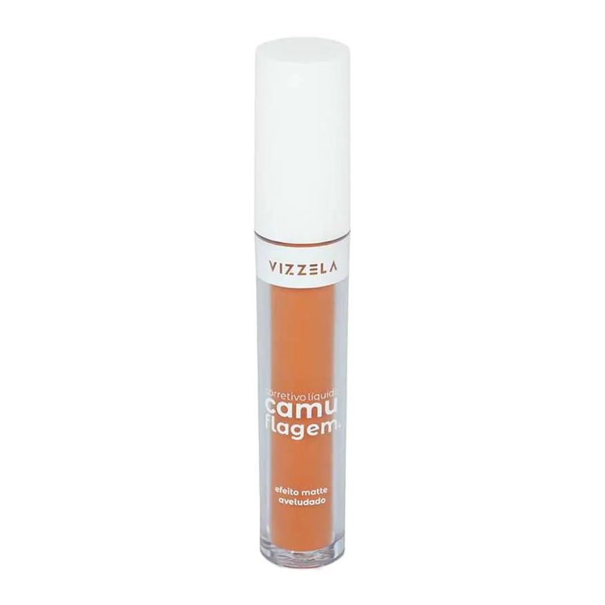 Vizzela Corretivo Líquido Camuflagem Laranja