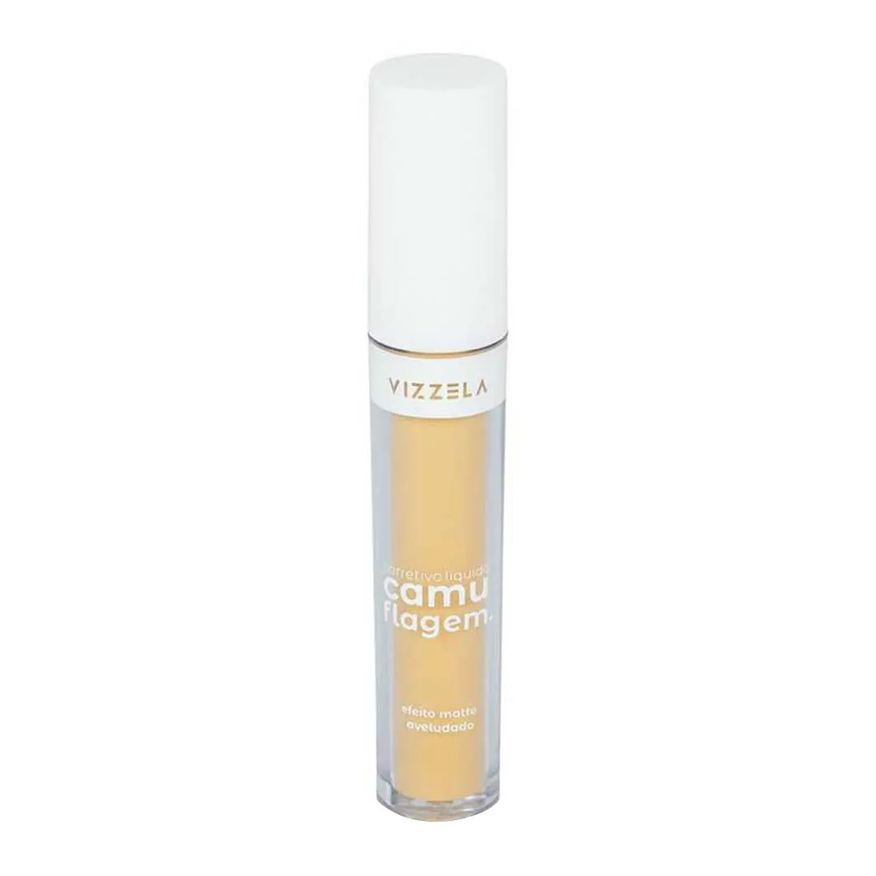 Vizzela Corretivo Líquido Camuflagem Amarelo