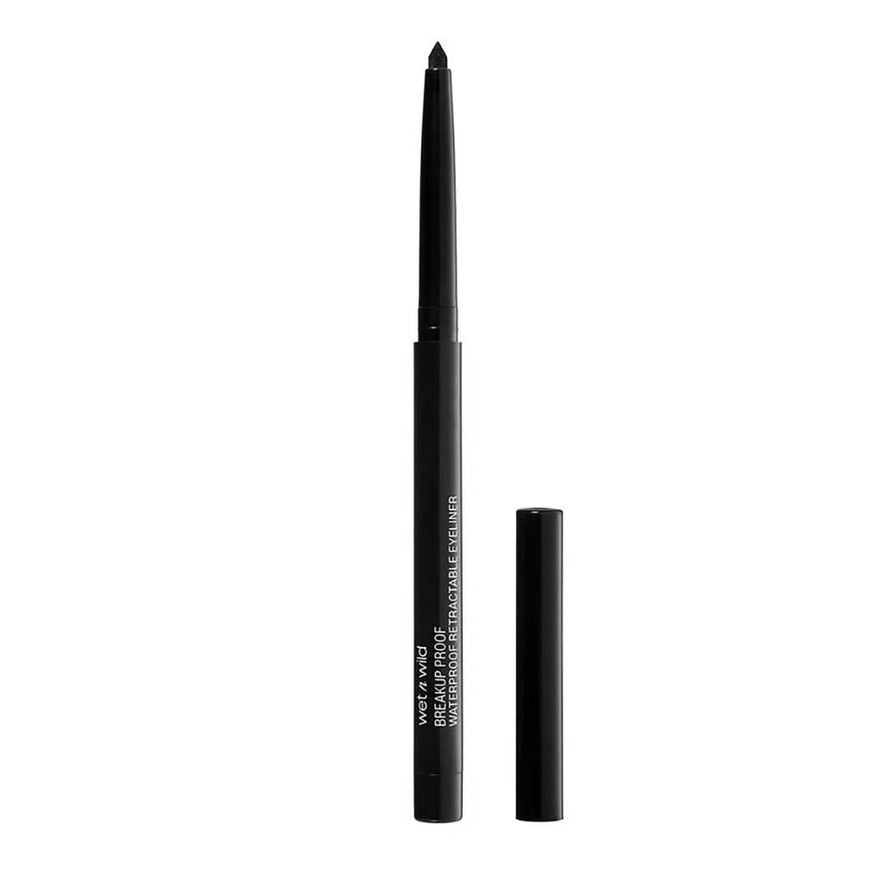 Wet N Wild Lapiseira Retrátil para Olhos à Prova D'Água - Megalast Breakup Proof Blackest Black
