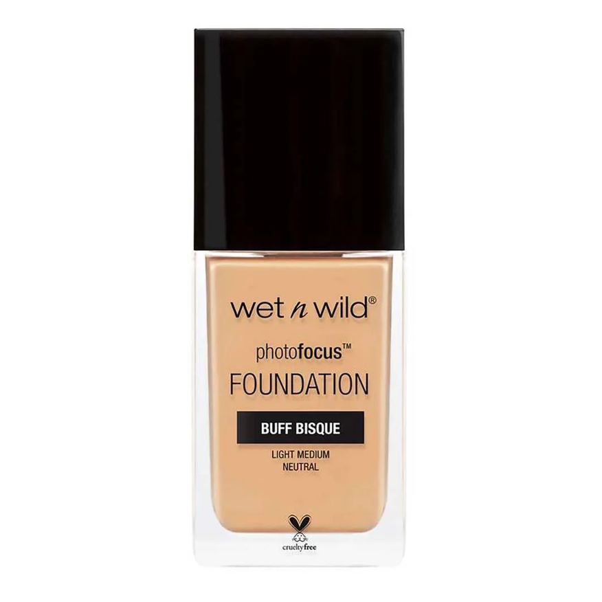 Wet N Wild Base Líquida Matte Alta Cobertura - Photo Focus Foundation Buff Bisque