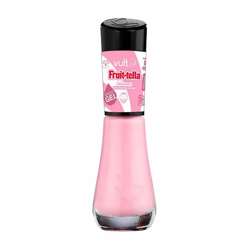 Vult Esmalte Cremoso Fruittella 5Free Morango