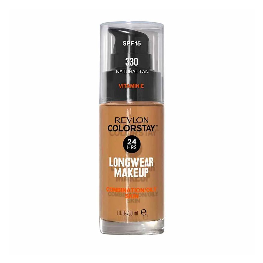 Revlon Base Líquida Colorstay Longwear Makeup Combination Oily Skin Fps 15 Natural TAN