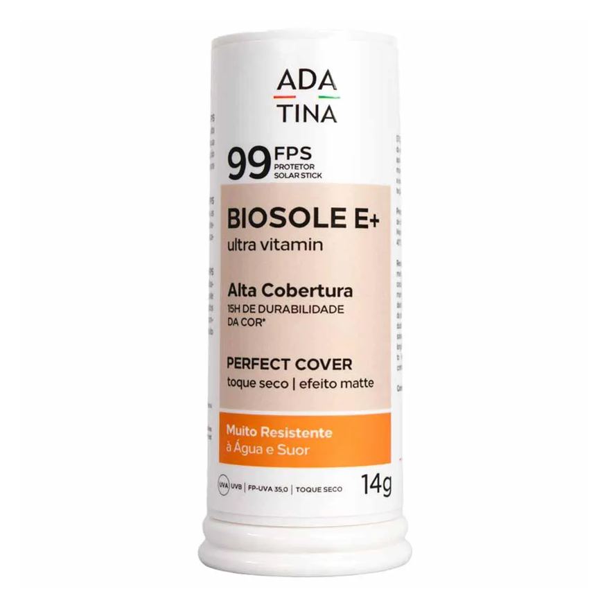 Ada Tina Protetor Solar Stick Clareador Biosole e Plus Ultra Vitamin Fps 99 com Cor 15 Bianco