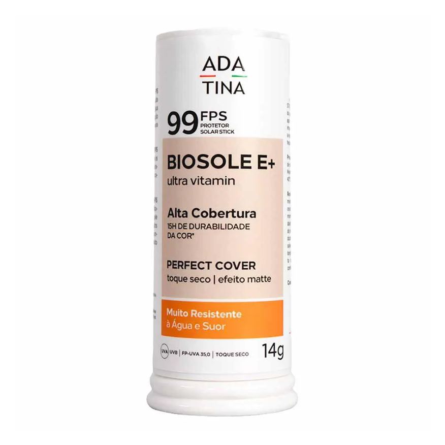 Ada Tina Protetor Solar Stick Clareador Biosole e Plus Ultra Vitamin Fps 99 com Cor 35 Miele