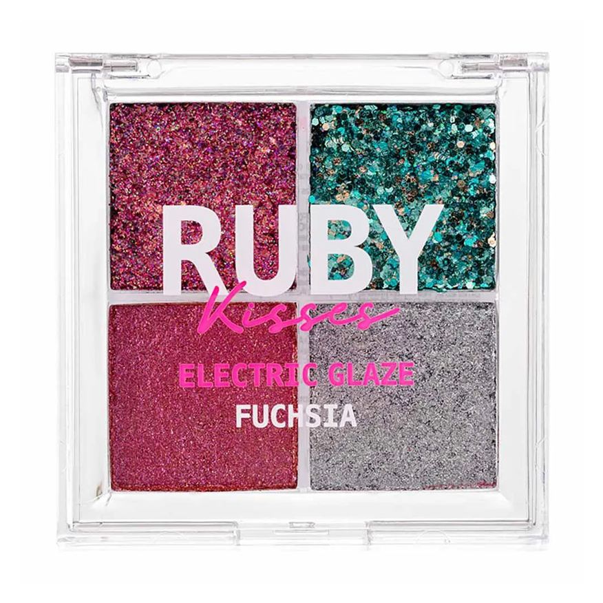 Ruby Kisses Paleta de Sombras - Glitter Electric Glaze 5,6g Fuchsia