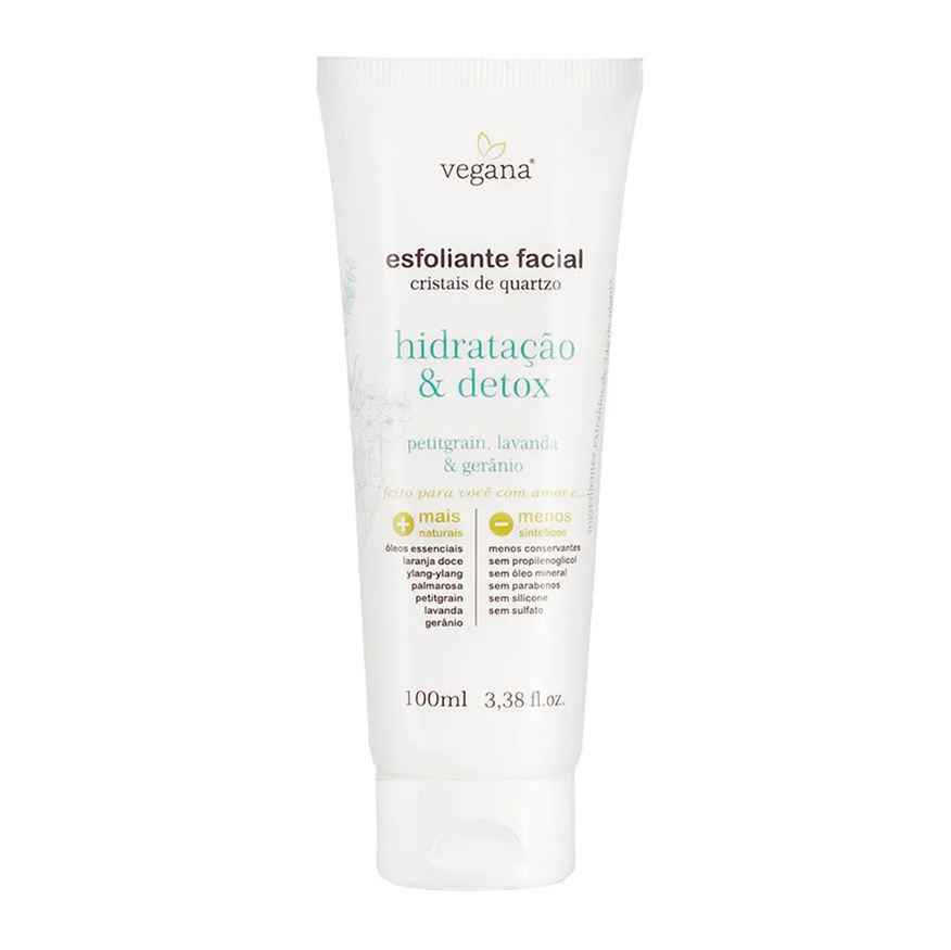 Vegana Esfoliante Facial Hidratação & Detox 100ml