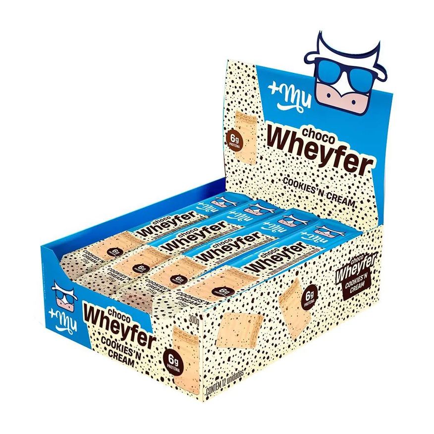 Mais Mu Display Chocowheyfer +Mu – Cookies’in Cream 12un