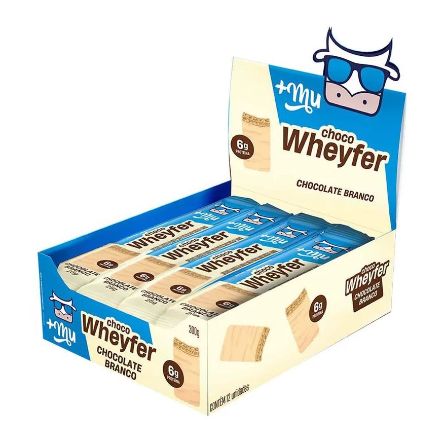 Mais Mu Display Chocowheyfer +Mu - Chocolate Branco 12un