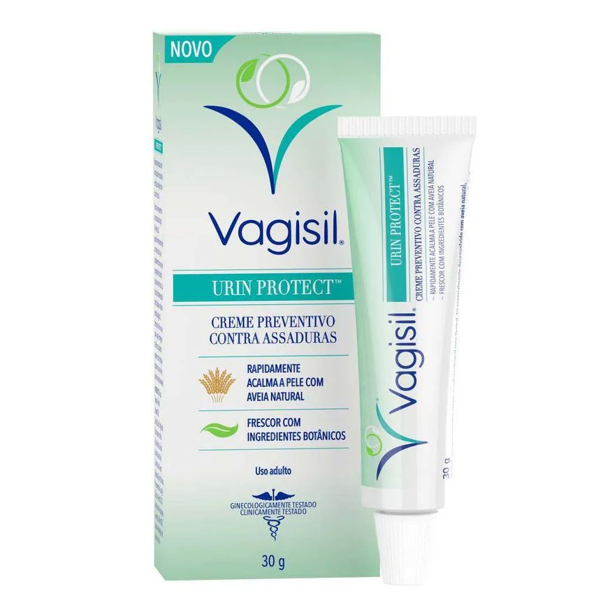 Vagisil Creme Preventivo Contra Assadura Urin Protect 30g