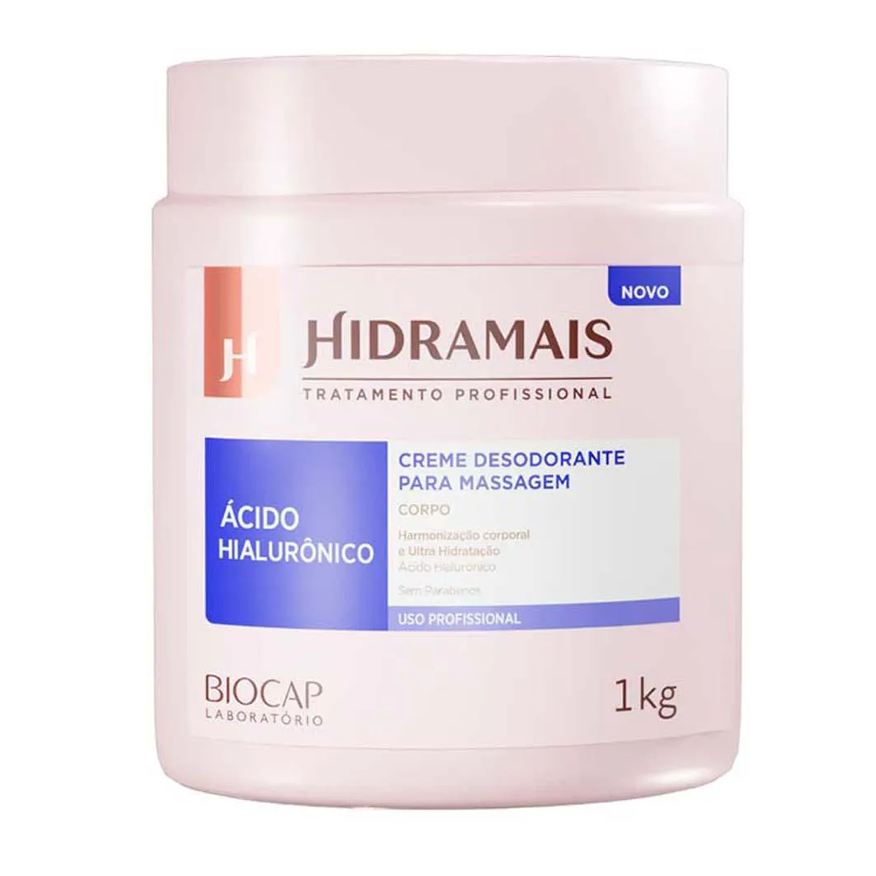 Hidramais Creme Desodorante para Massagem Ácido Hialurônico 1kg