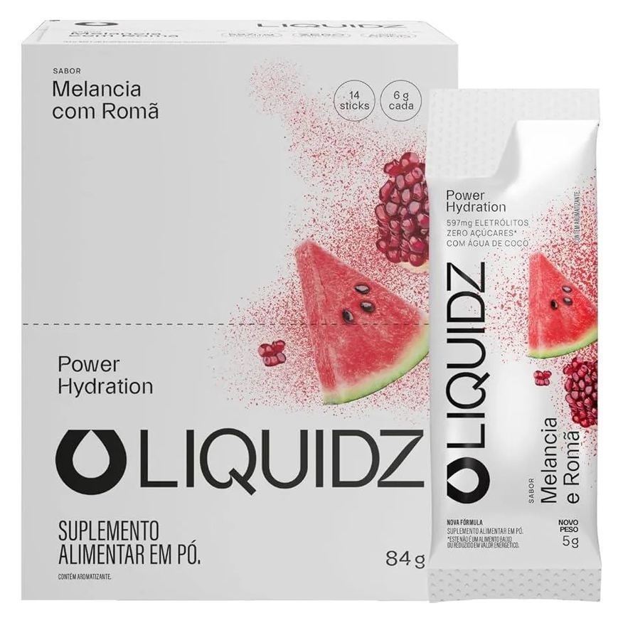 Liquidz Repositor de Eletrólitos - (14 Sachês X 6g) - Melancia C/ Romã