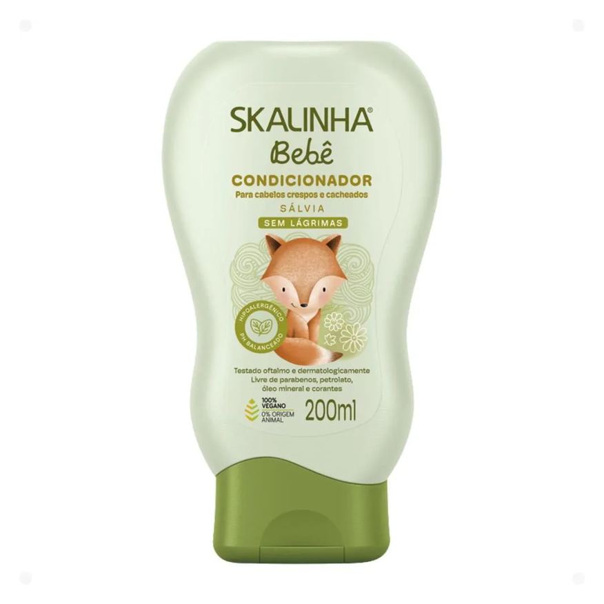Skala Condicionador Skalinha Bebê com Sálvia para Cabelos Crespos e Cacheados 200ml