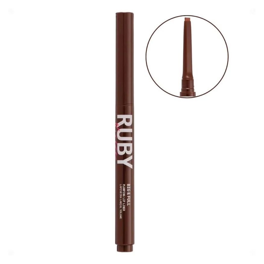 Ruby Kisses Lapiseira Labial Volume Big e Full Warm Brown Rpu05b