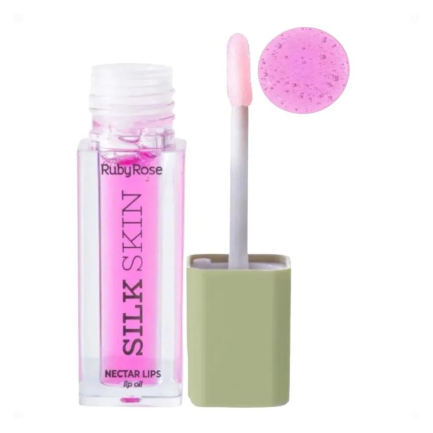 Ruby Rose Lip Oil Silk Skin Nectar Lips Pink Pulse Hb-l6504-3