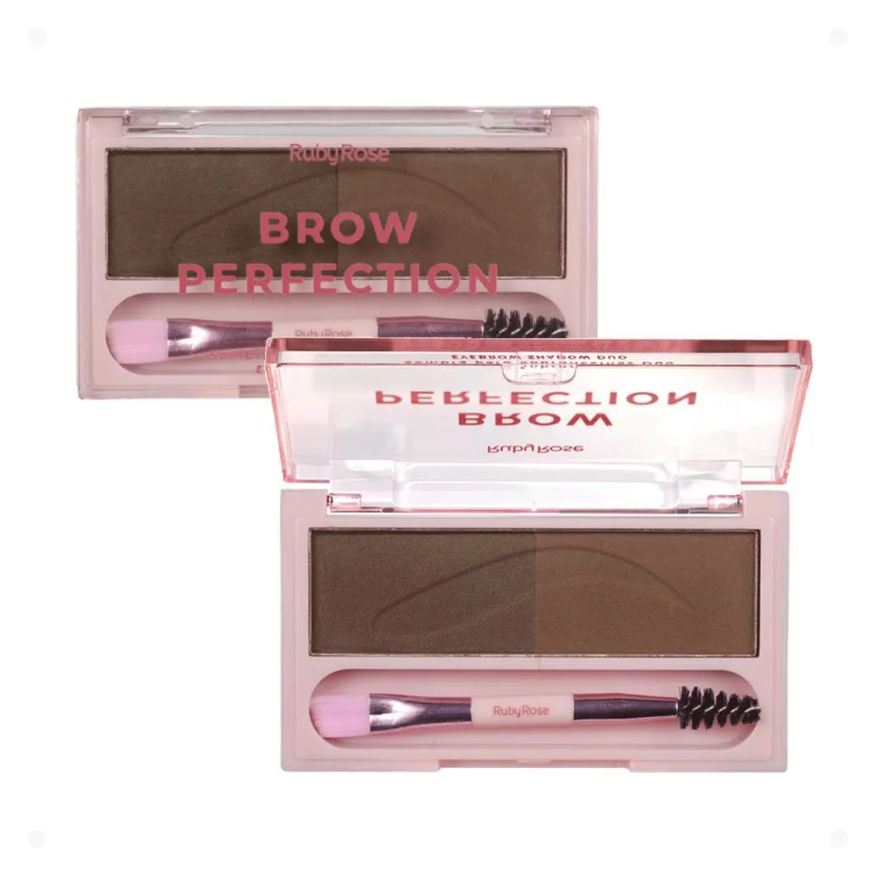 Ruby Rose Sombra para Sobrancelhas Duo Brow Perfection Dou 04 Hb-e2501-4