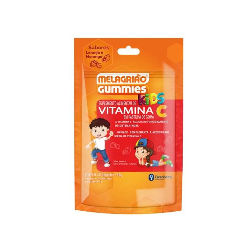 Catarinense Melagrião Gummies Kids Vitamina C com 30 Gomas