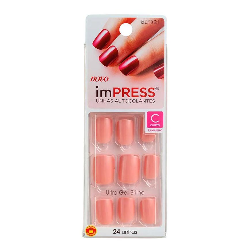 Kiss New York Unhas Postiças Kiss Ny Impress Color Curto Summer Love