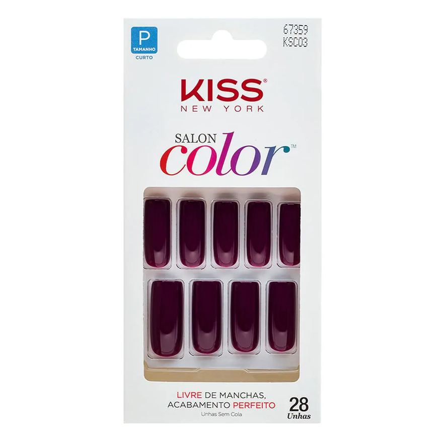 Kiss New York Salon Color Bonita First Kiss - Unhas Postiças