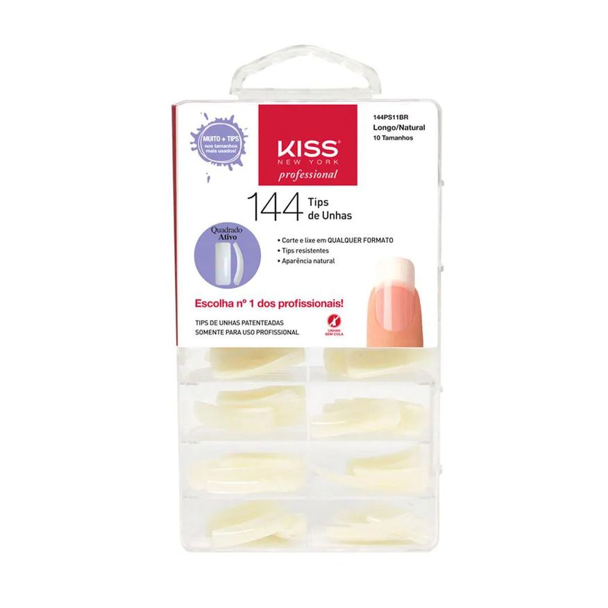 Kiss New York Tips de Unhas Kiss Ny - Quadrado Ativo