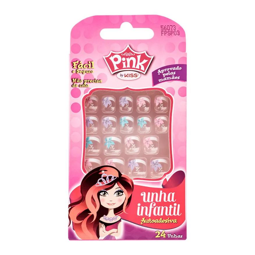 Kiss New York Unha Postiça Infantil Kiss Ny - Pop Princess