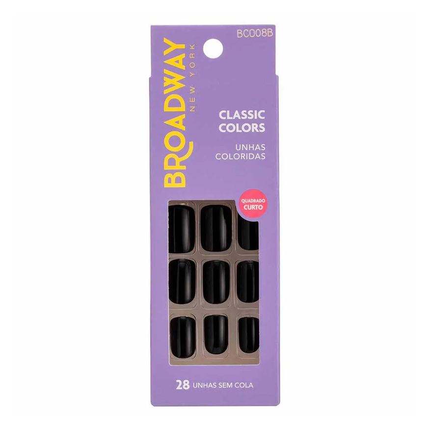 Kiss New York Unhas Coloridas Kiss Ny Broadway Matcha Quadrado Curto
