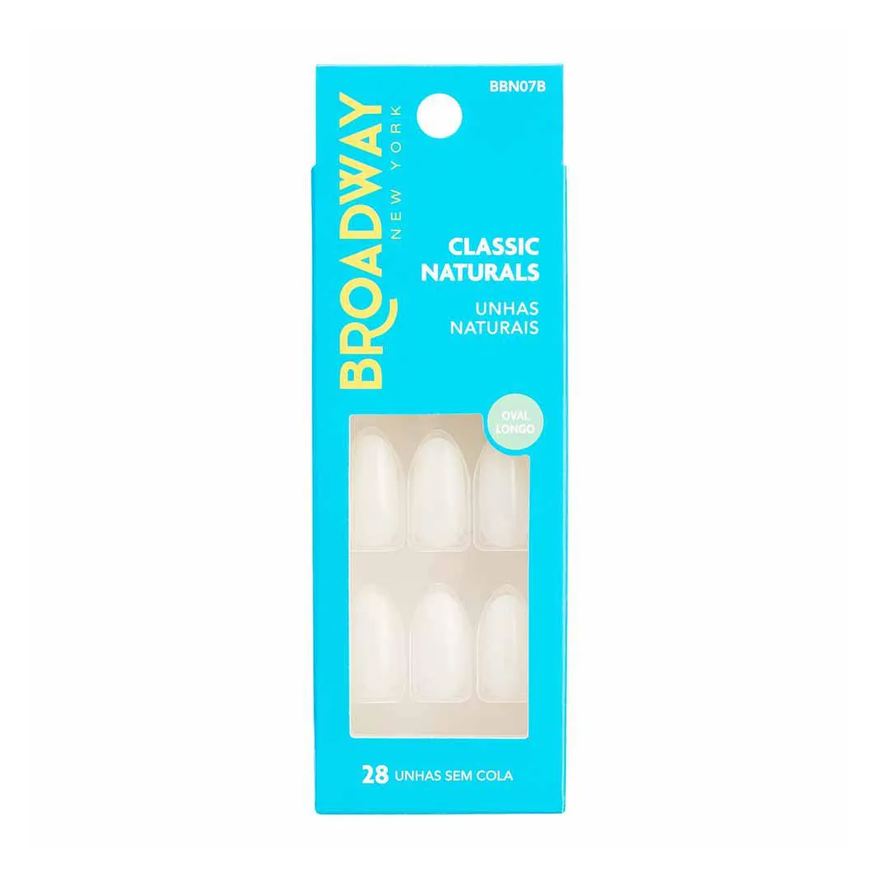 Kiss New York Unhas Naturais Kiss Ny Broadway Oval Longo