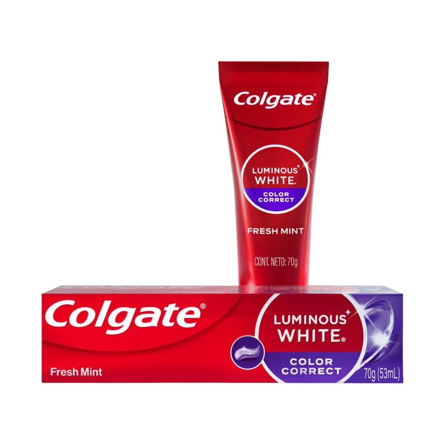 Colgate Creme Dental Luminous White Color Correct Fresh Mint 70g