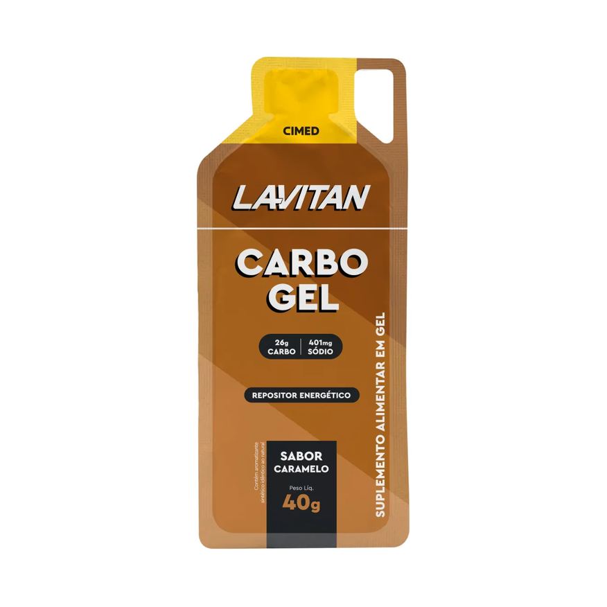 Lavitan Repositor Energético em Gel Carbogel Caramelo 40g