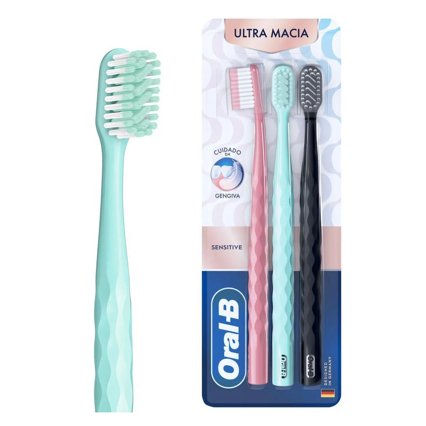 Oral-B Kit Escova Dental Iconic Ultra Macia 3 Unidades
