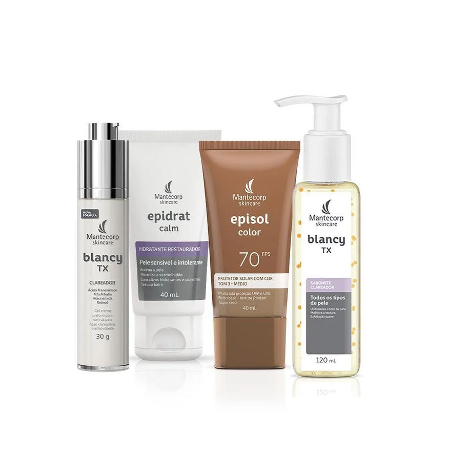Mantecorp Skincare Kit Ilumine-Se Blancy Tx + Epidrat + Episol Color Tom3