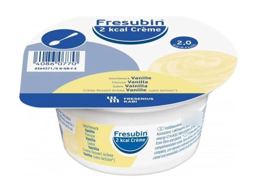 Fresenius Kabi Fresubin 2 Kcal Creme 125g Sabor Baunilha - Fresenius - 4 Unidades