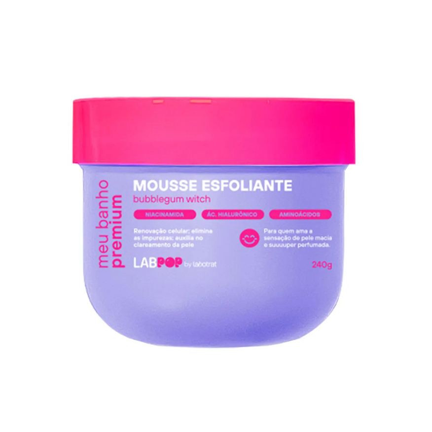 Labotrat Mousse Esfoliante LabPOP Meu Banho Premium Bubblegum Witch 240g